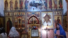 Алтарь, где молился старец Дорофей с Пресвятой Богородицей