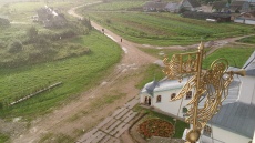 Вид с колокольни монастыря
